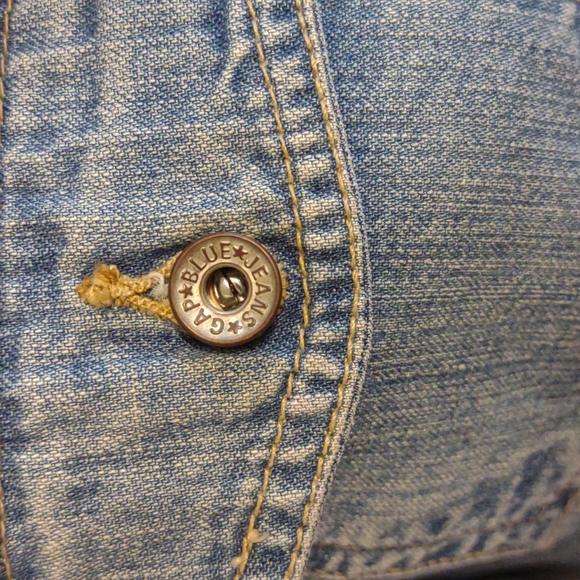 Vintage 80s/90s GAP Jeans Button Front Denim Dress - Picture 6 of 7